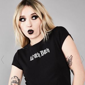 Black crop top